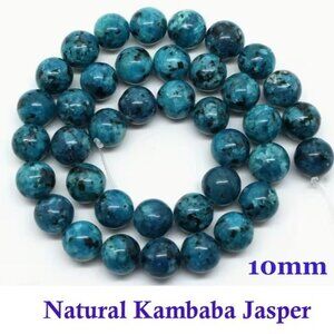 Natural Kambaba Jasper  15" Strand  10mm